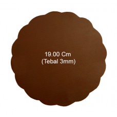 Tatakan Coklat Bulat